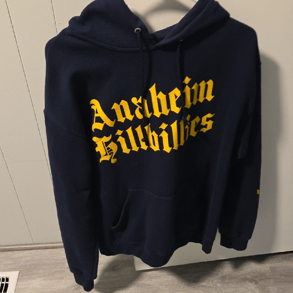 GX by Gwen Stefani Navy and Yellow Hoodie